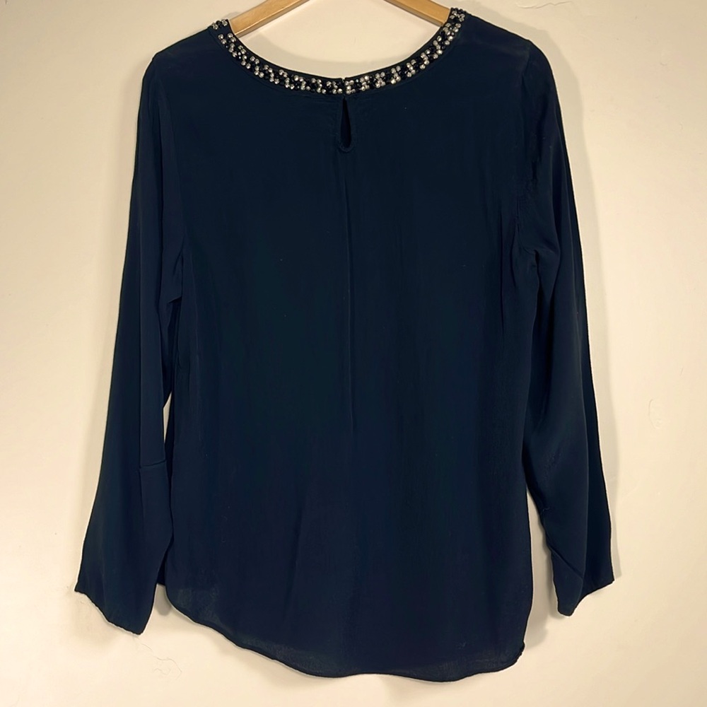 Elegant Black Beaded Women's Top - Picture 6 of 6